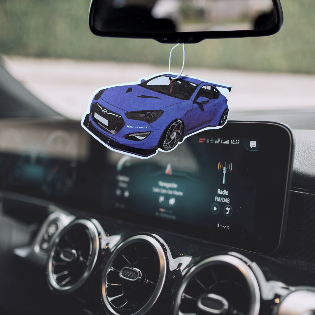FAC-16 Hyundai Air Freshener with Black Ice Scent for Vehicle, Home, O ...