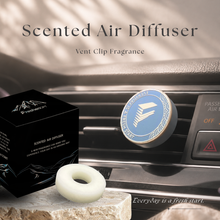 Load image into Gallery viewer, Grayish Blue &amp; Gold | Magnetic Car Vent Clip Fragrance Diffuser