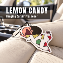 Load image into Gallery viewer, LABI-02 Playful Art Hanging Car Air Freshener – Lemon Candy