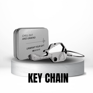 Premium Stainless Steel Key Shaped Pocket Tool Key Chain Set FreshenOPT Auto Parts Canada