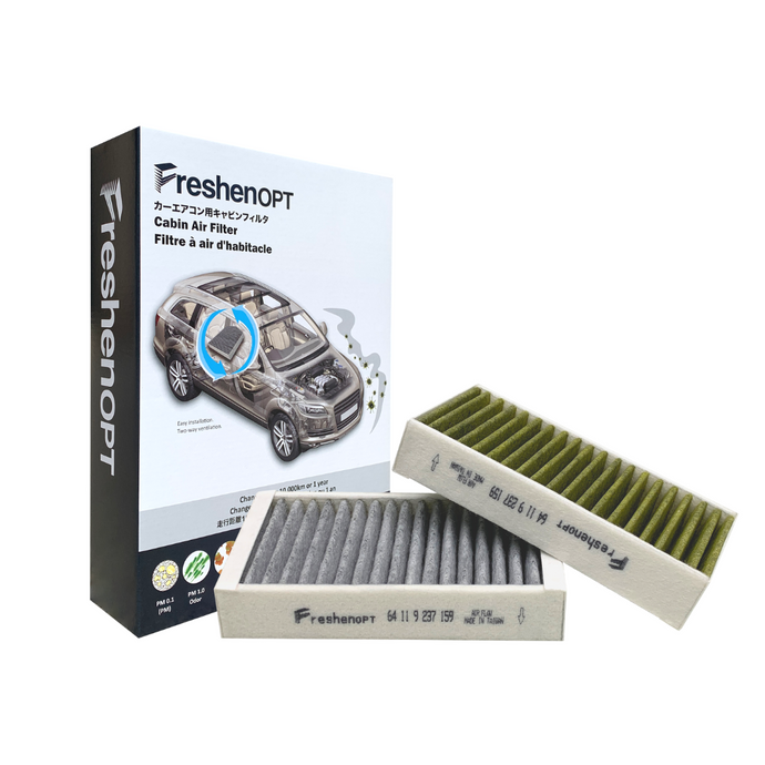 F-3125C Fresh Opt-BMW Premium Cabin Air Filter (Recirculation Filter) (Under Dash) [64119237159] (SETS) FRESHENOPT CANADA