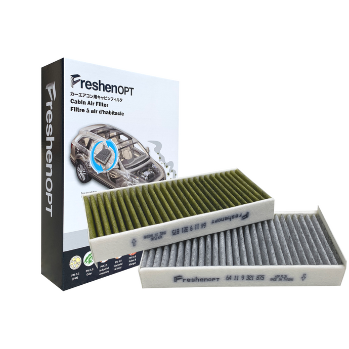 F-3189 Fresh Opt-BMW Premium Cabin Air Filter [64119321875] (SETS) FRESHENOPT CANADA